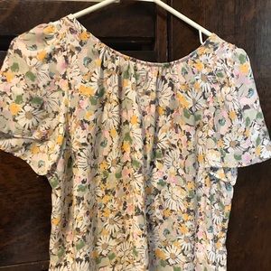 Lauren Conrad floral dress shirt